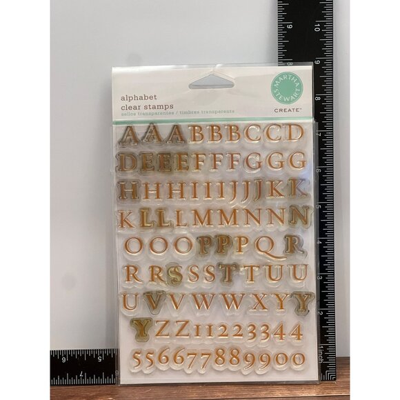 MARTHA STEWART REQUIEM FONT ALPHABET CLEAR CLING PHOTOPOLYMER STAMP SET - Picture 2 of 4